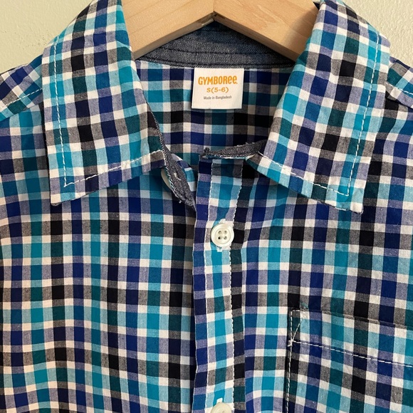 Gymboree Boys Plaid Button down shirt size 5-6 - Picture 2 of 3